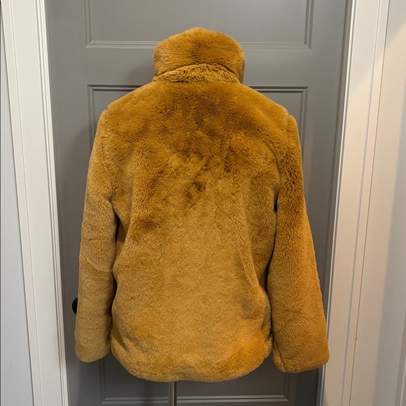 Barney’s originals Tan Faux Fur Jacket - Picture 4 of 17